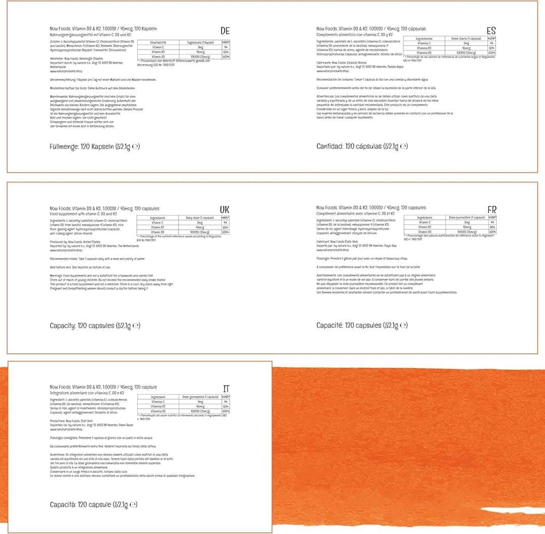 NOW Vitamin D3 + K2 — image 4 of 4