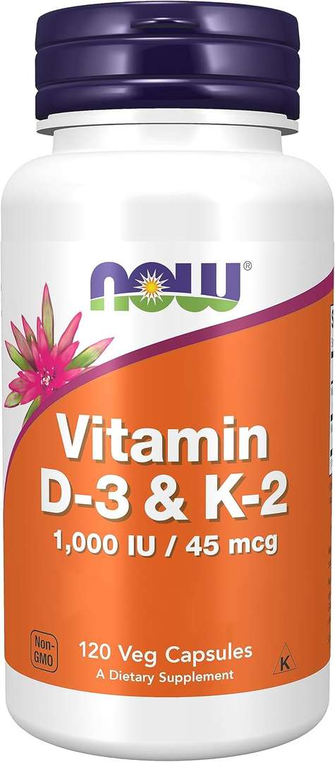 NOW Vitamin D3 + K2 — image 1 of 4